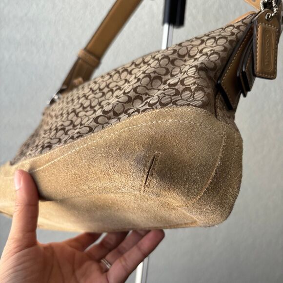 Vintage Coach Canvas Shoulder Bag Y2K - Picture 3 of 10